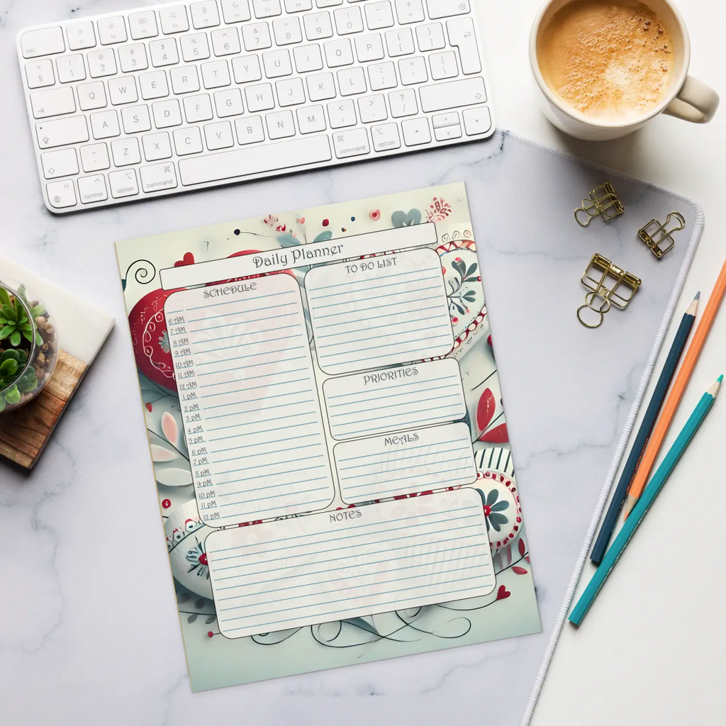 Trendy Daily Planner Notepad – Chic Eco Paper - Dipaliz
