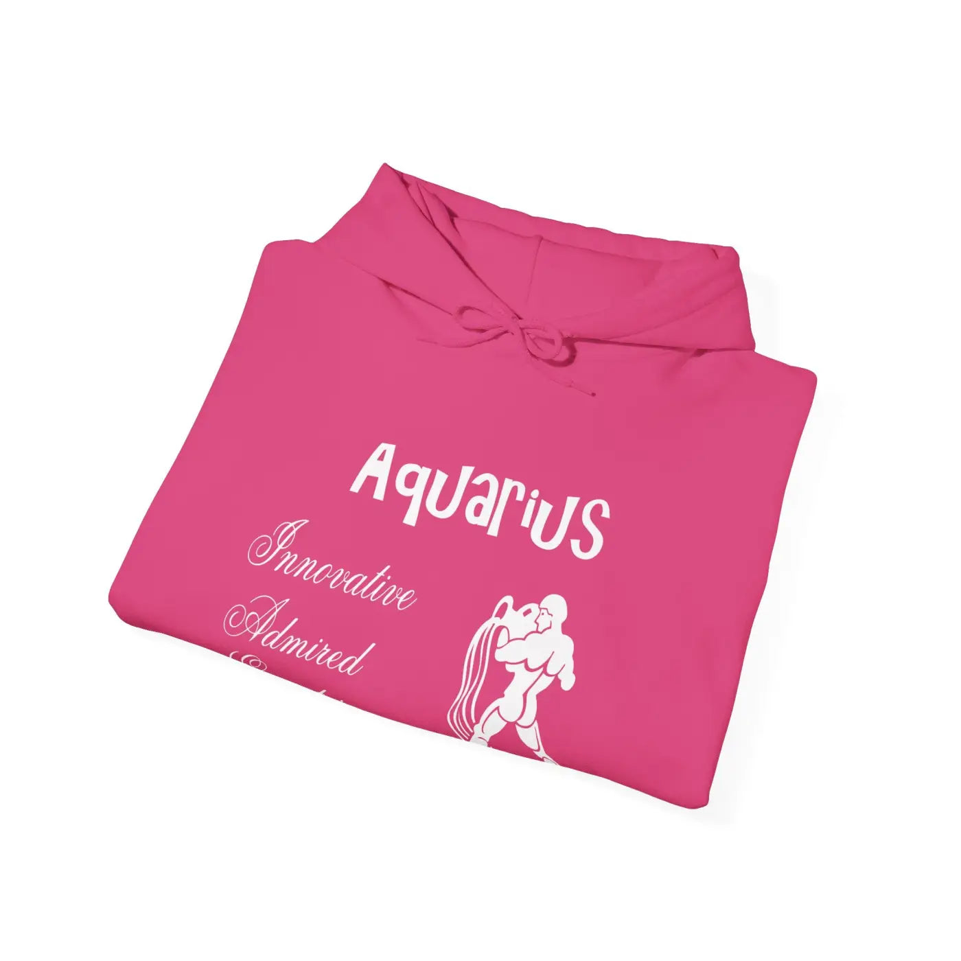 Aquarius Zodiac Sign Hooded Sweatshirt – Eco-friendly - Dipaliz