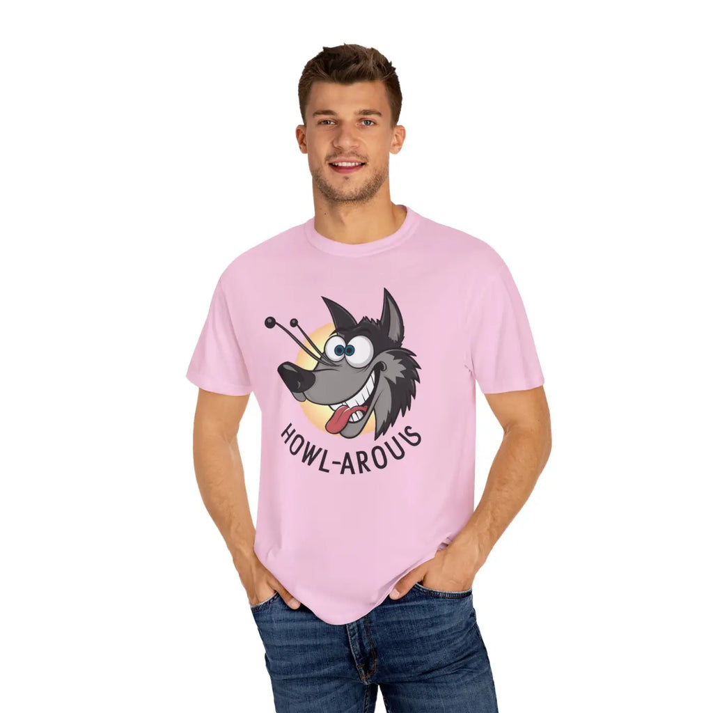 Funny Howlarious Wolf Cotton Tee – Eco-friendly - Dipaliz