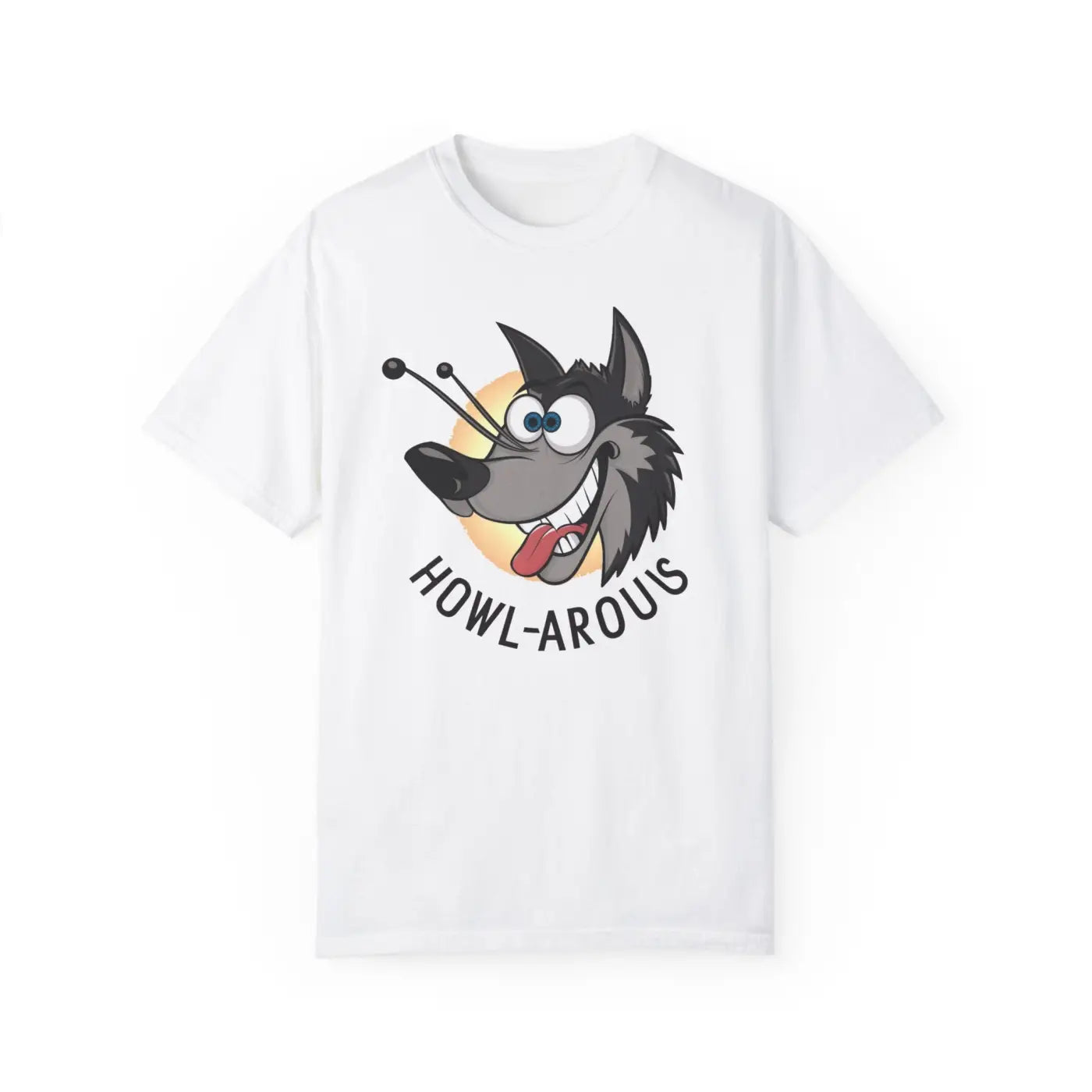 Funny Howlarious Wolf Cotton Tee – Eco-friendly - Dipaliz