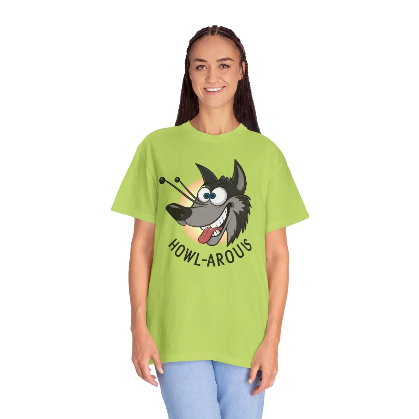 Funny Howlarious Wolf Cotton Tee – Eco-friendly - Dipaliz