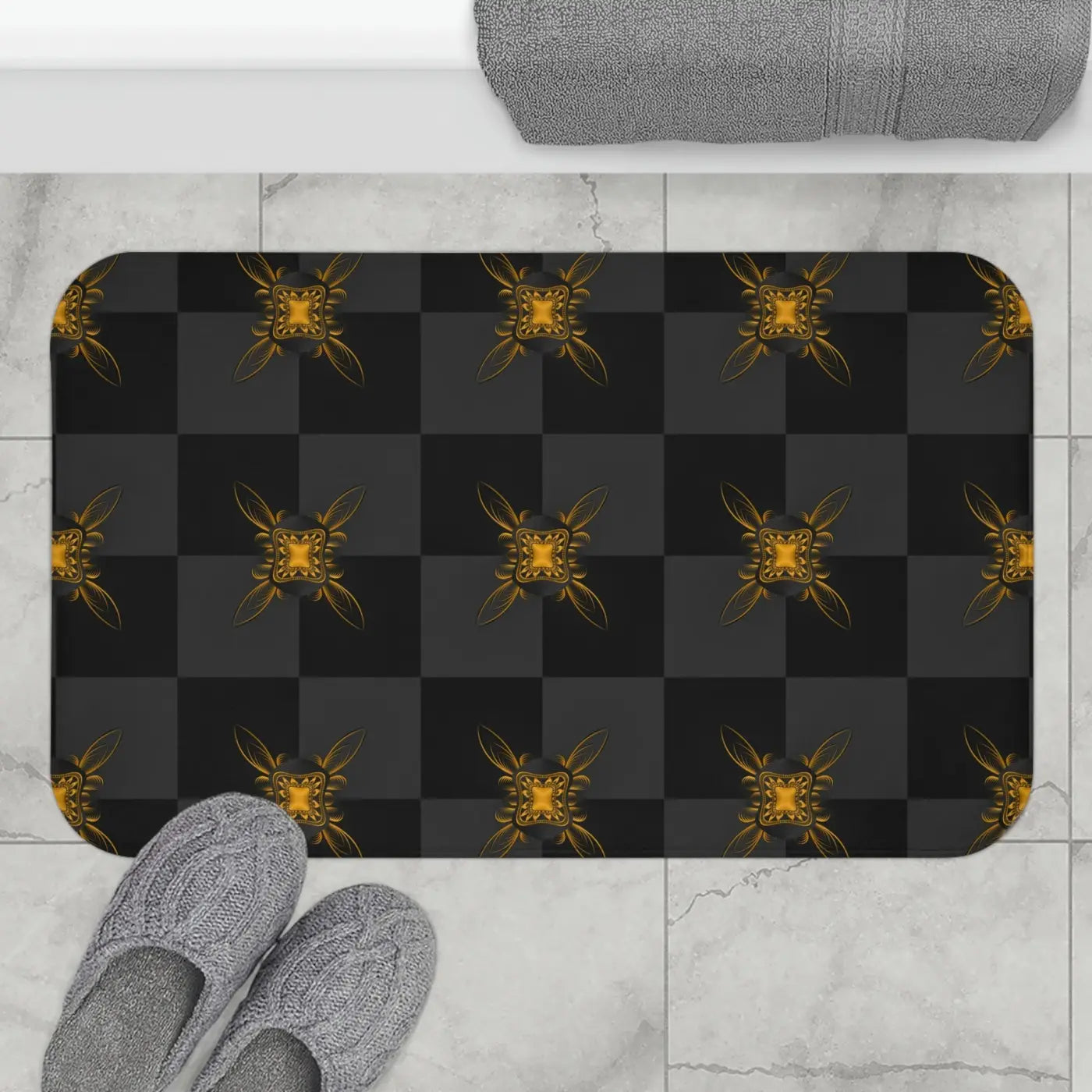 Abstract Pattern Bath Mat – Eco-friendly Gift - Dipaliz