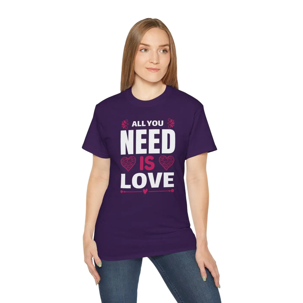 All you Need is Love Tee – Eco-friendly Gift - Dipaliz