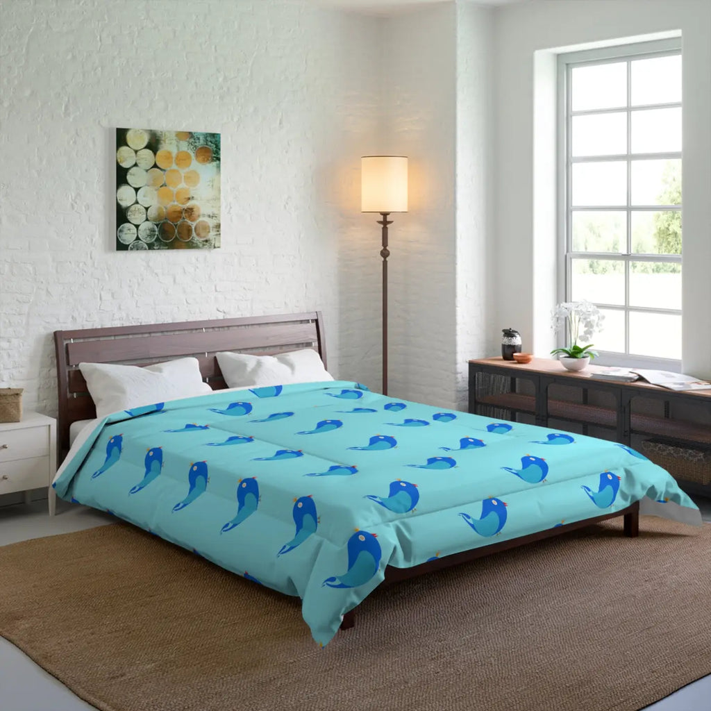 Blue Birds Quilt – Eco-friendly Women’s Clothing - Dipaliz