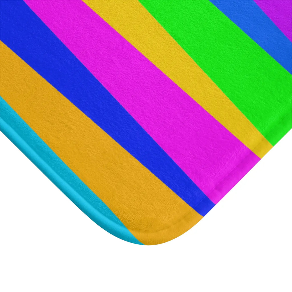 Colorful Stripes Bath Mat – Eco-friendly Gift - Dipaliz