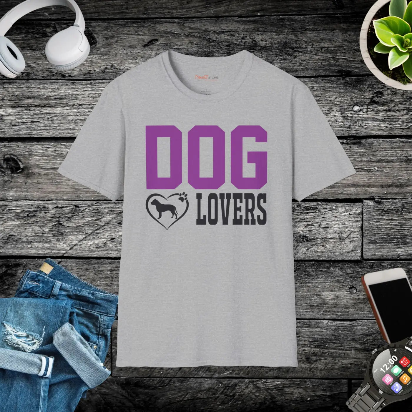 Dog Lovers T-shirt – Eco-friendly Cotton - Dipaliz
