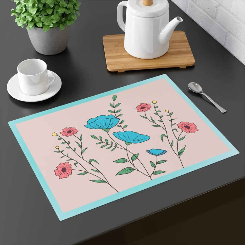 Pink Floral Placemats – Eco Friendly Fabric - Dipaliz