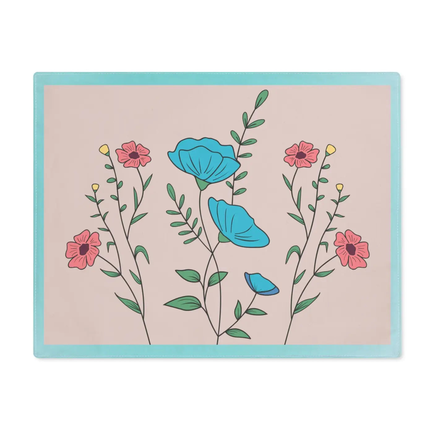 Pink Floral Placemats – Eco Friendly Fabric - Dipaliz
