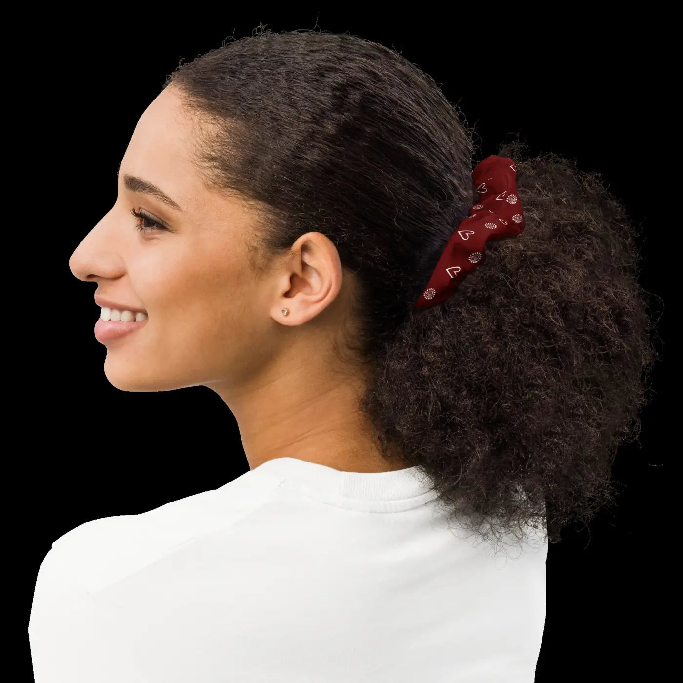 Maroon Recycled Scrunchie – Eco Friendly Tie - Dipaliz