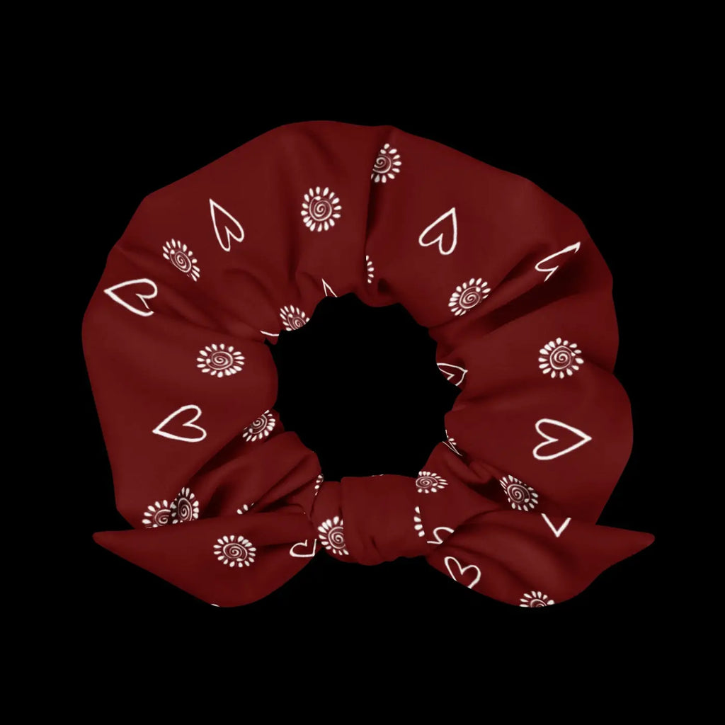 Maroon Recycled Scrunchie – Eco Friendly Tie - Dipaliz