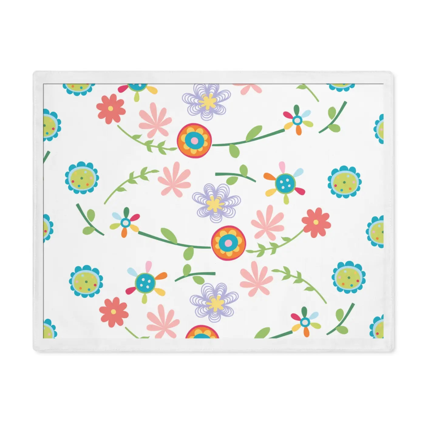 Vibrant Flowers Placemat – Eco-friendly Gift - Dipaliz