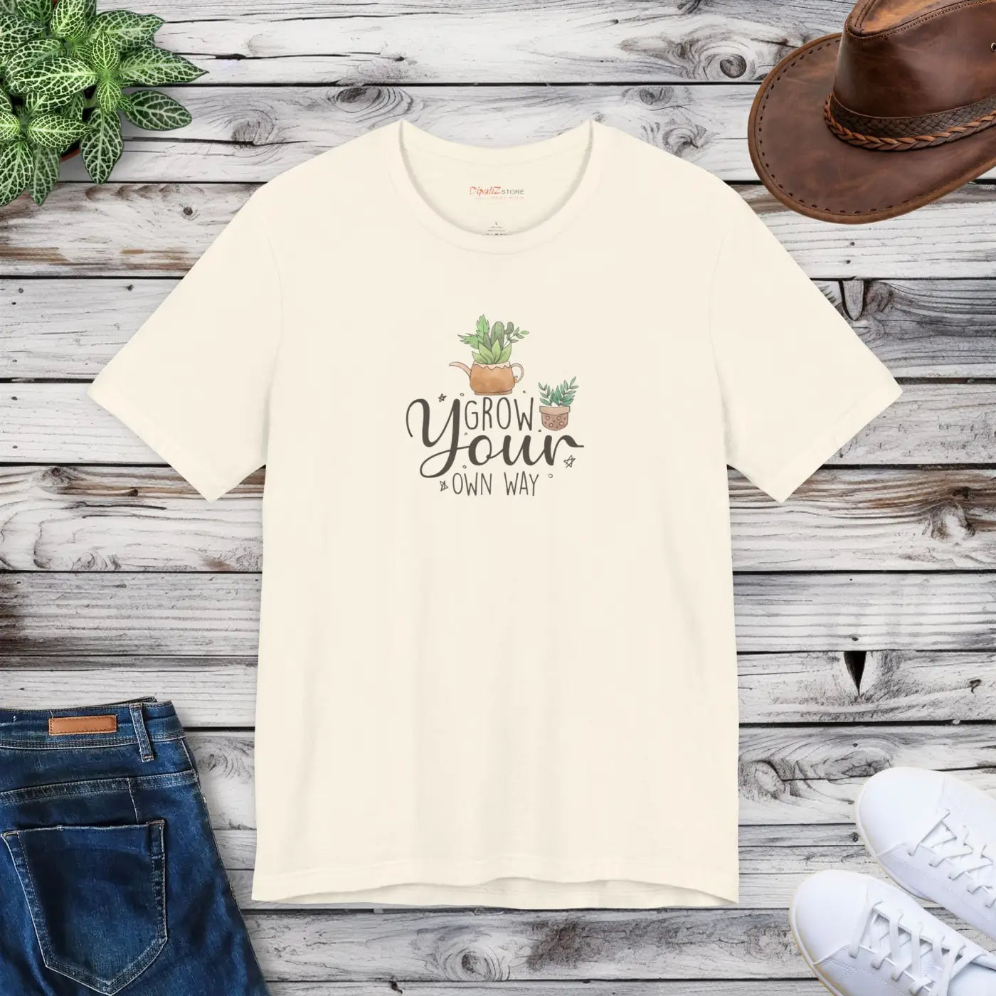 Grow your Own Way T-shirt – Eco-friendly Cotton - Dipaliz