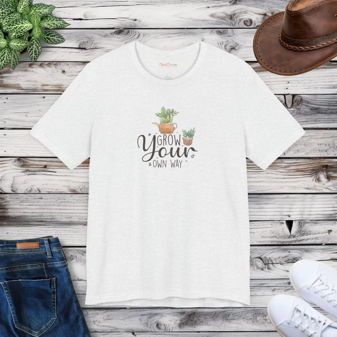Grow your Own Way T-shirt – Eco-friendly Cotton - Dipaliz