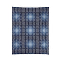 Navy Blue Mandal Pattern Blanket – Eco-friendly - Dipaliz