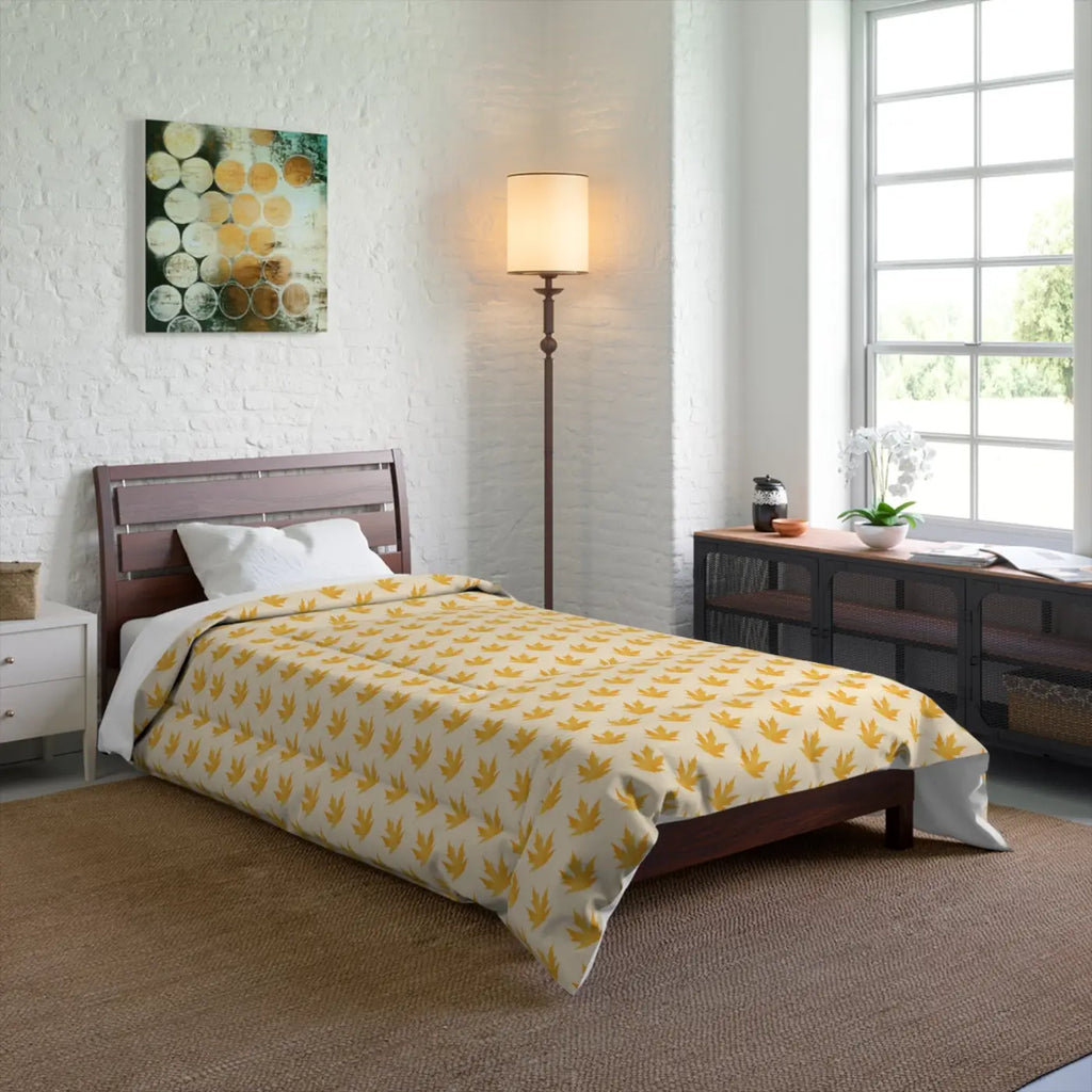 Maple Leaf Comforter – Eco-friendly Fall Bedding - Dipaliz