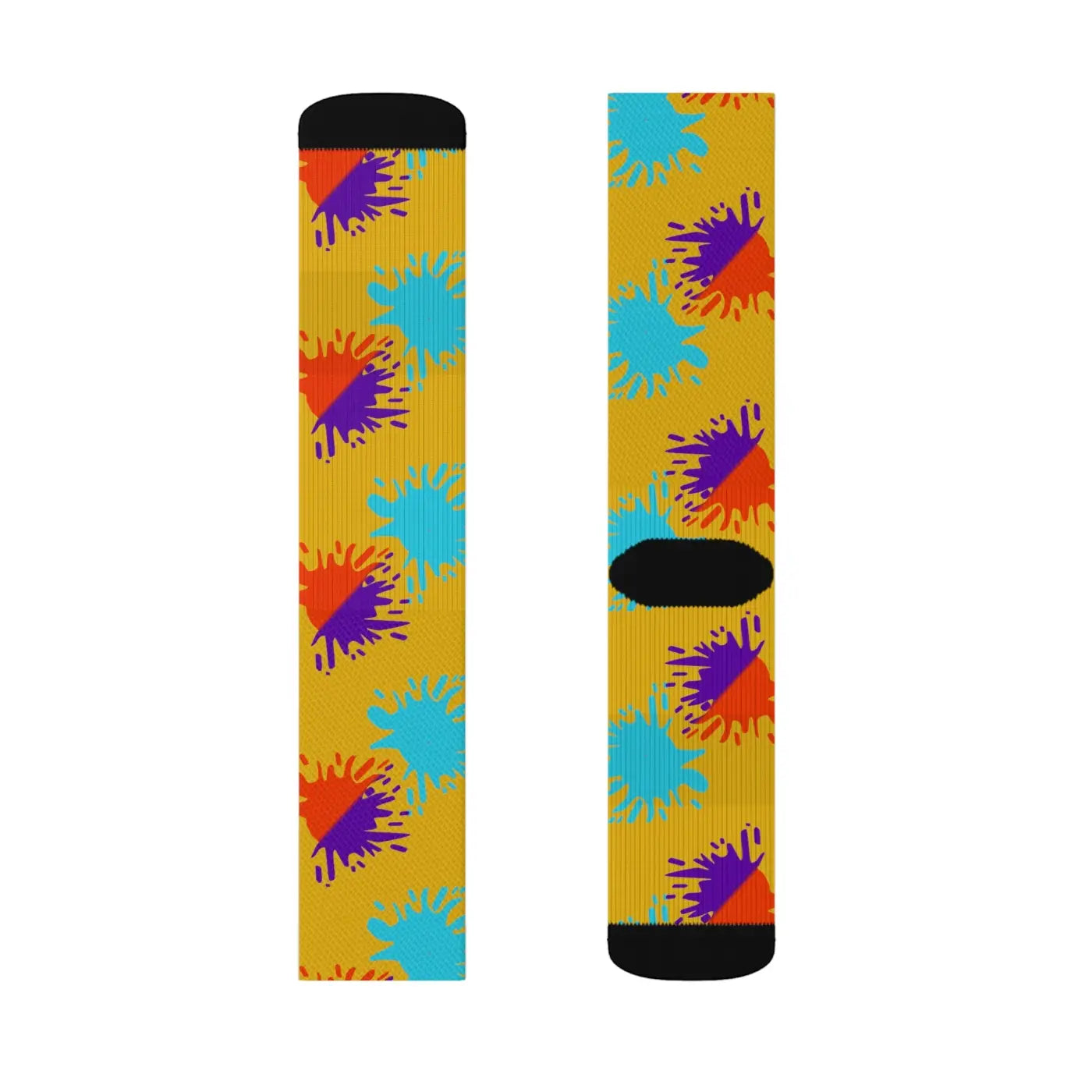 Paint Splats Sublimation Socks – Eco-friendly - Dipaliz