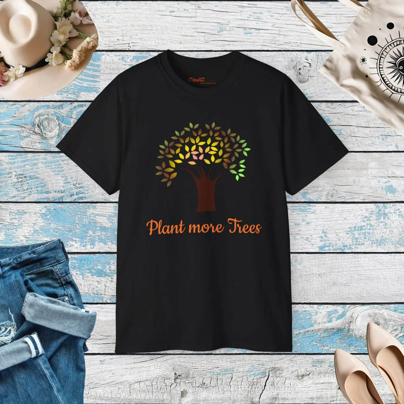 Plant More Trees T-shirt – Eco-friendly Cotton - Dipaliz