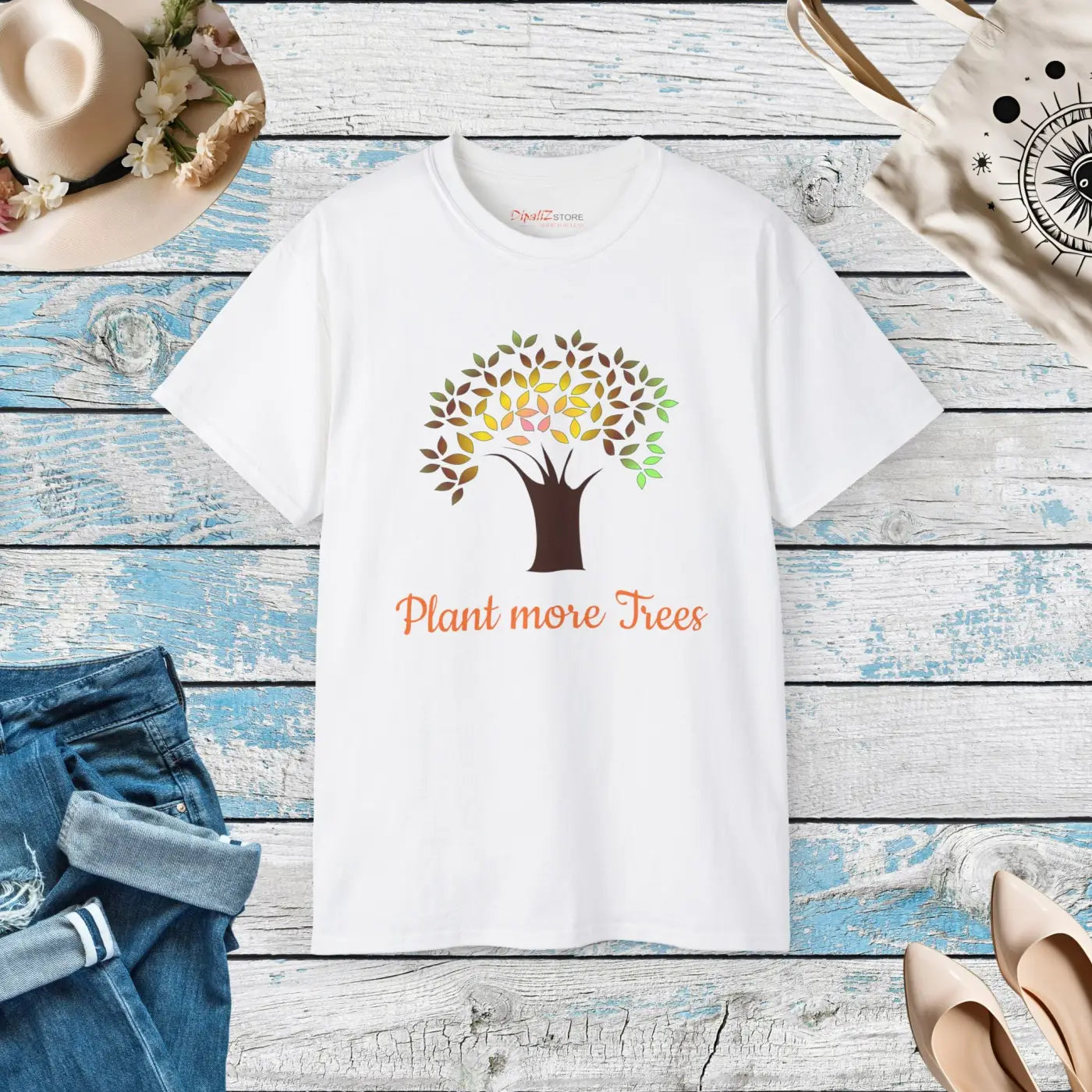Plant More Trees T-shirt – Eco-friendly Cotton - Dipaliz