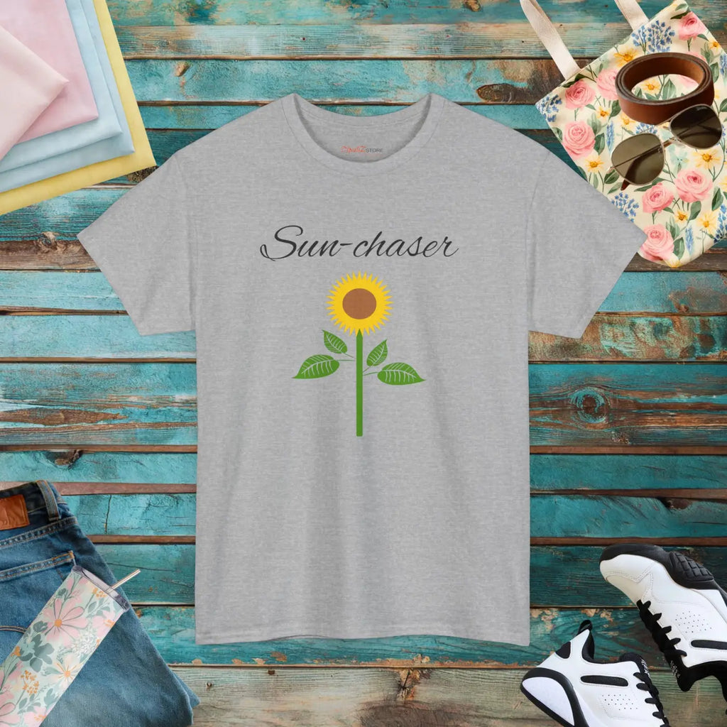 Sunflower T-shirt – Eco-friendly Cotton Gift - Dipaliz