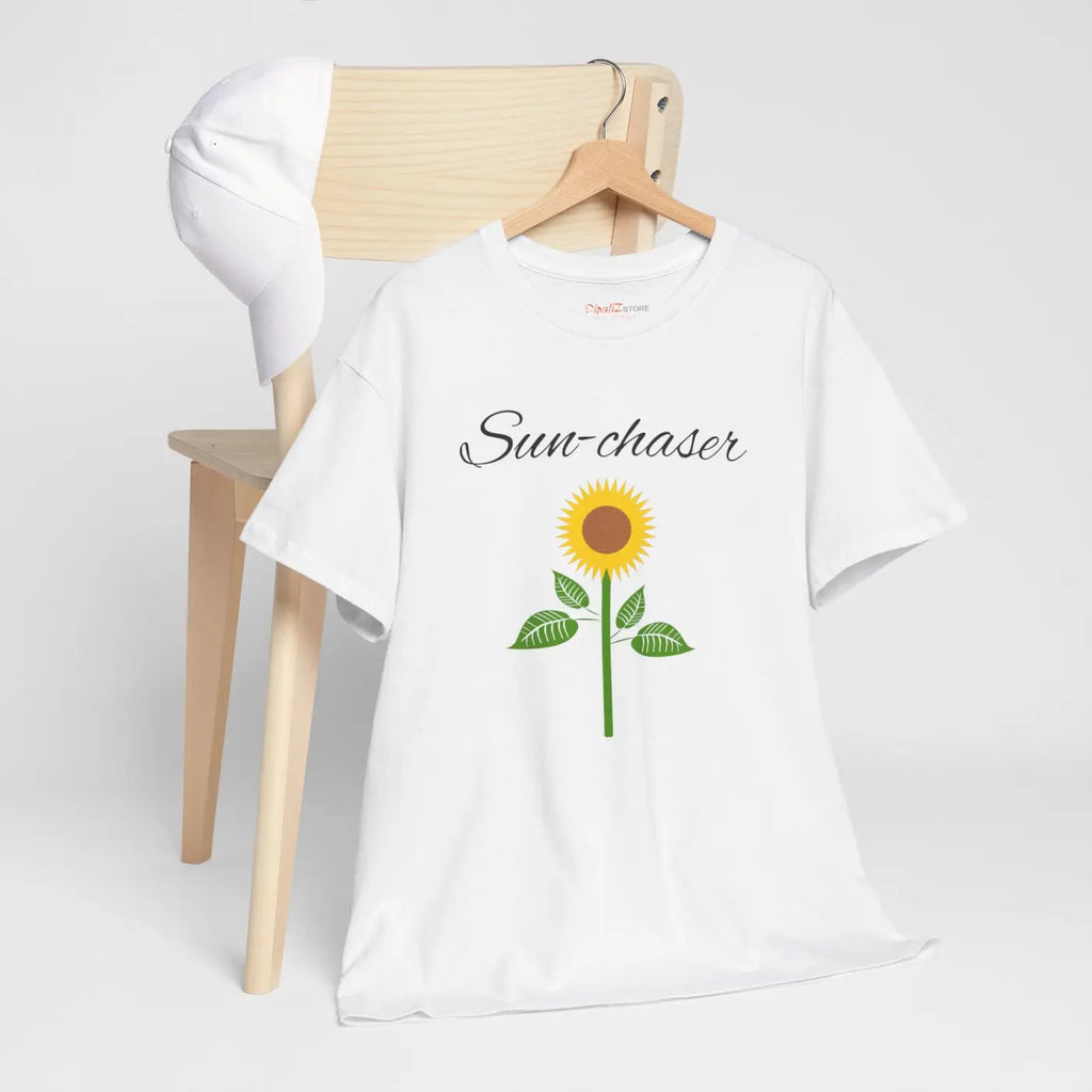 Sunflower T-shirt – Eco-friendly Cotton Gift - Dipaliz