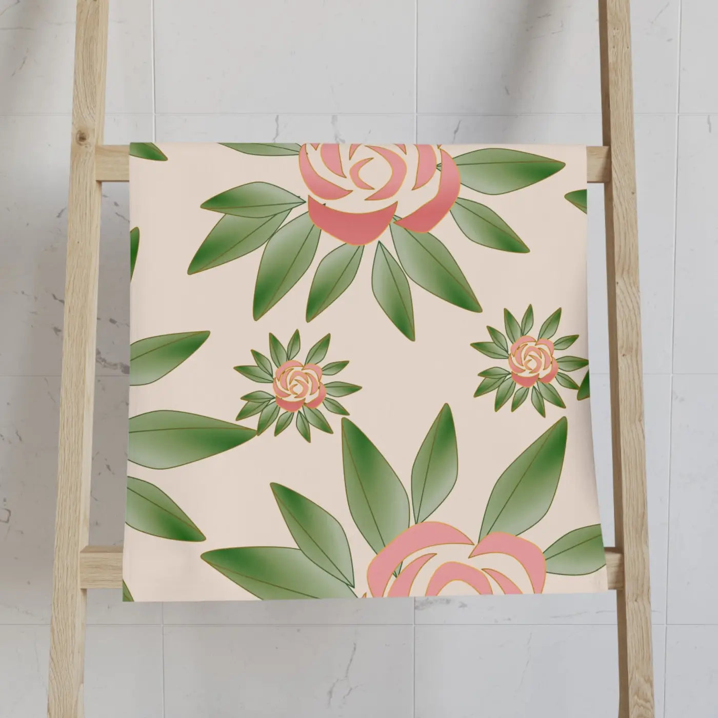 Roses Printed Hand Towel – Eco-friendly Gift - Dipaliz