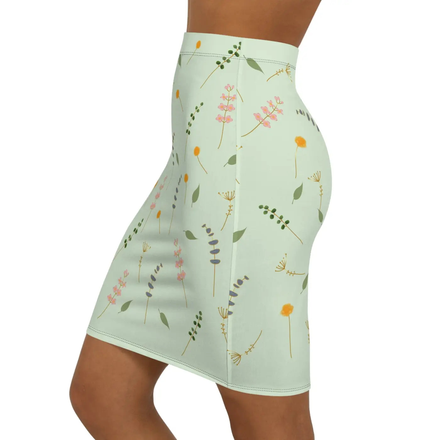 Simple Flower Pattern Mini Skirt – Eco-friendly - Dipaliz