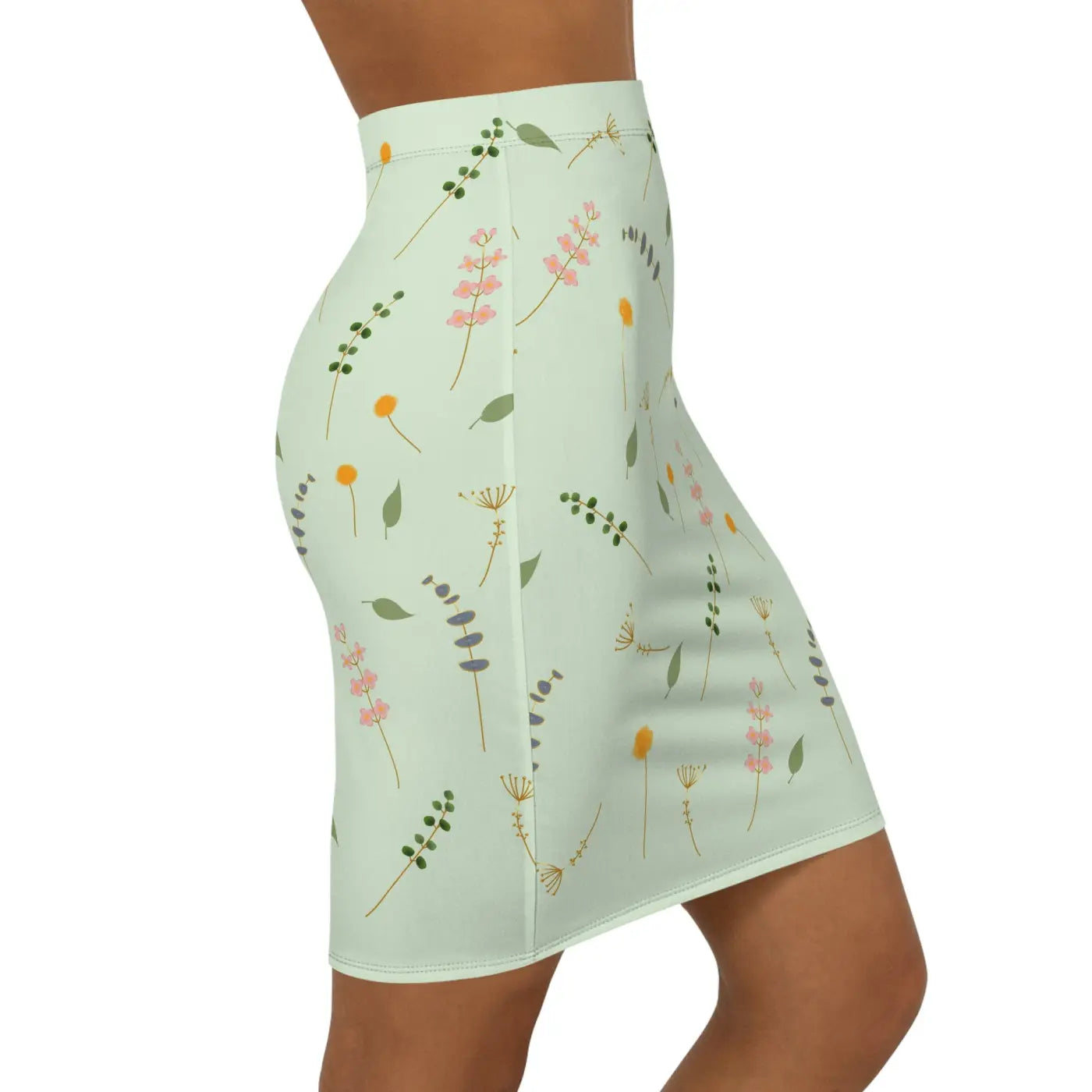 Simple Flower Pattern Mini Skirt – Eco-friendly - Dipaliz