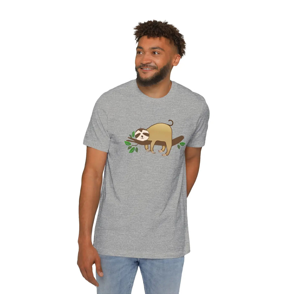 Unisex Deluxe Sloth t Shirt – Eco-friendly - Dipaliz