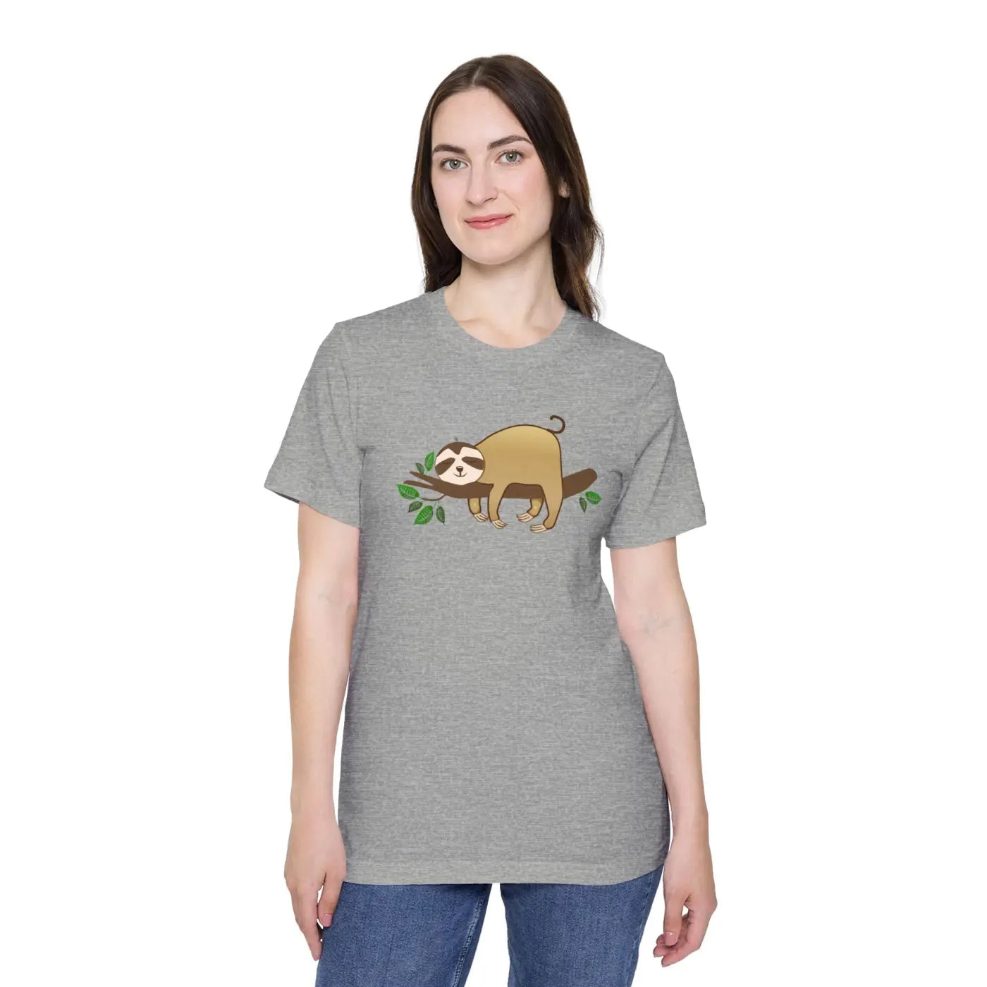 Unisex Deluxe Sloth t Shirt – Eco-friendly - Dipaliz