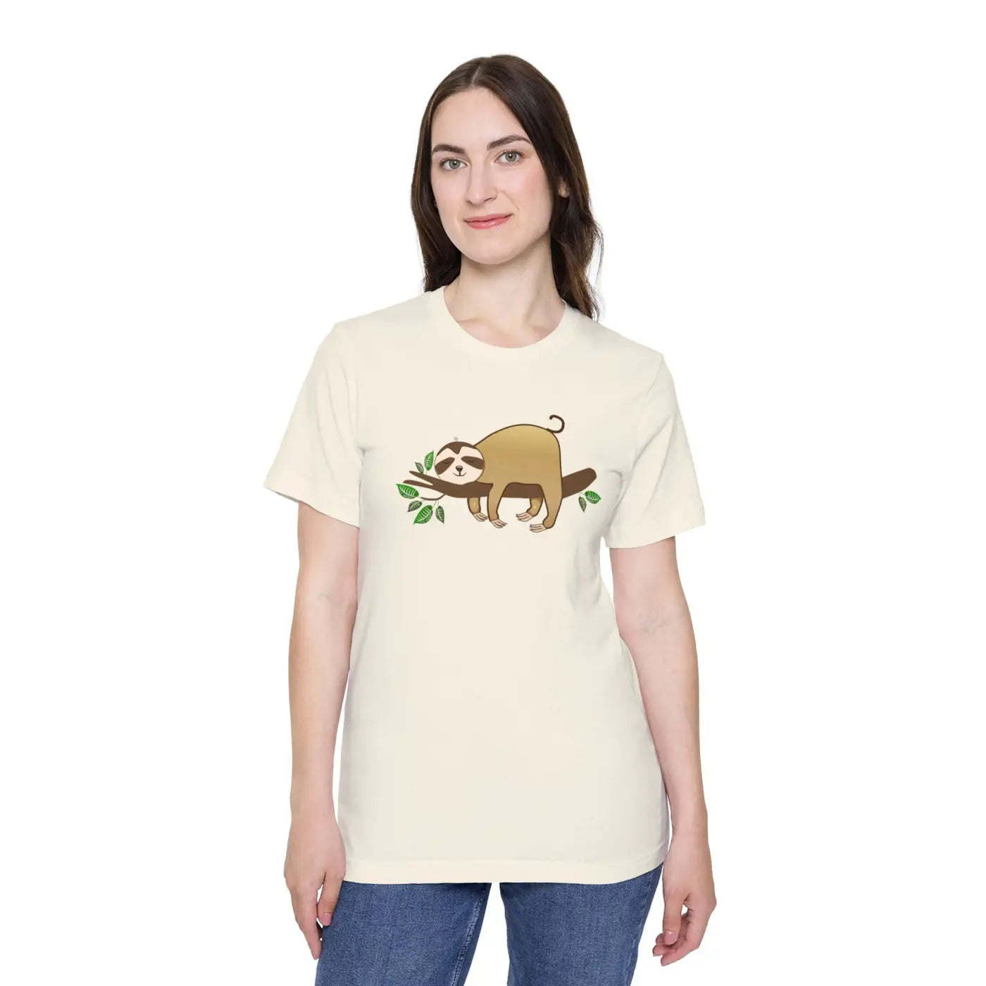Unisex Deluxe Sloth t Shirt – Eco-friendly - Dipaliz