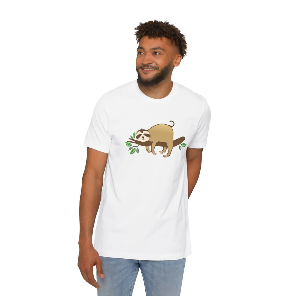 Unisex Deluxe Sloth t Shirt – Eco-friendly - Dipaliz
