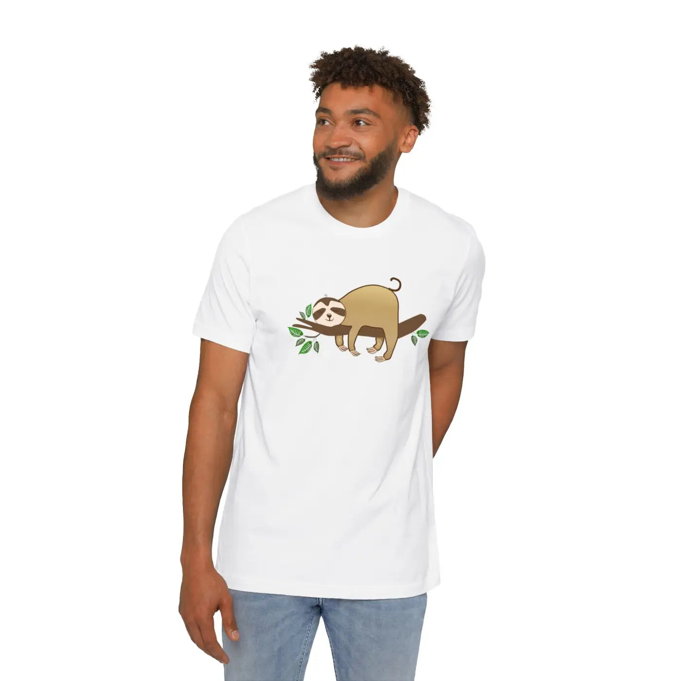 Unisex Deluxe Sloth t Shirt – Eco-friendly - Dipaliz
