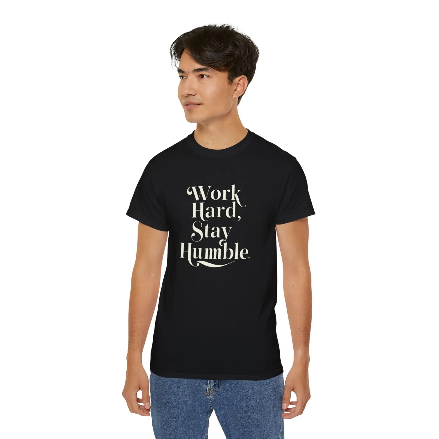 Work Hard and Stay Humble T-shirt – Eco-friendly - Dipaliz