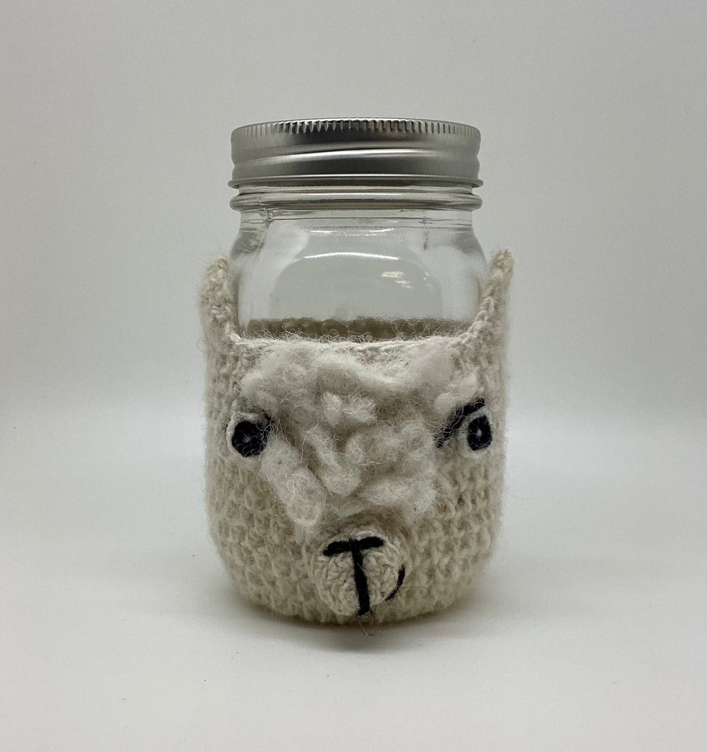 Crochet Llama Cup Koozie