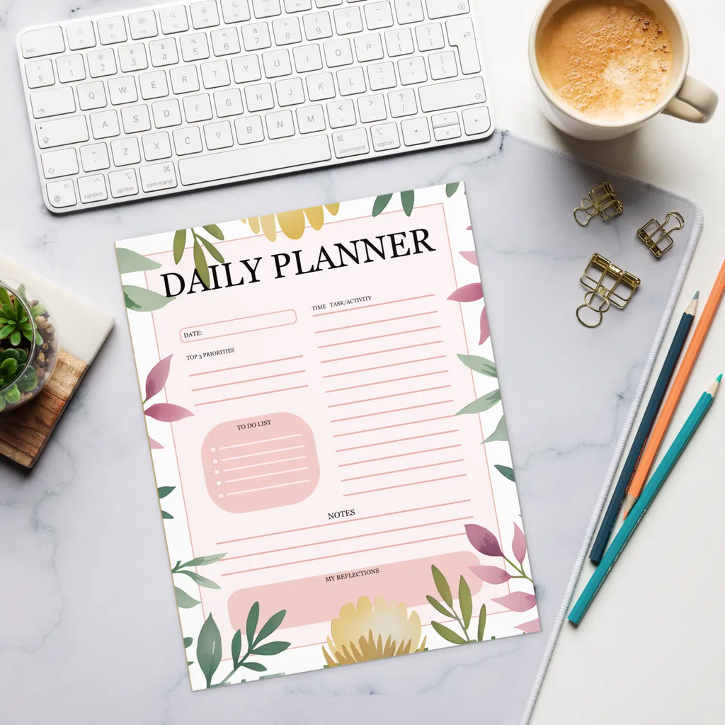 Daily Planner Notepad – Stylish Eco Paper - Dipaliz