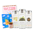 "Lively Spirit" Organic Tea Gift Set w. Pocket Mindfulness Journal & Honey (Sip & Enjoy)