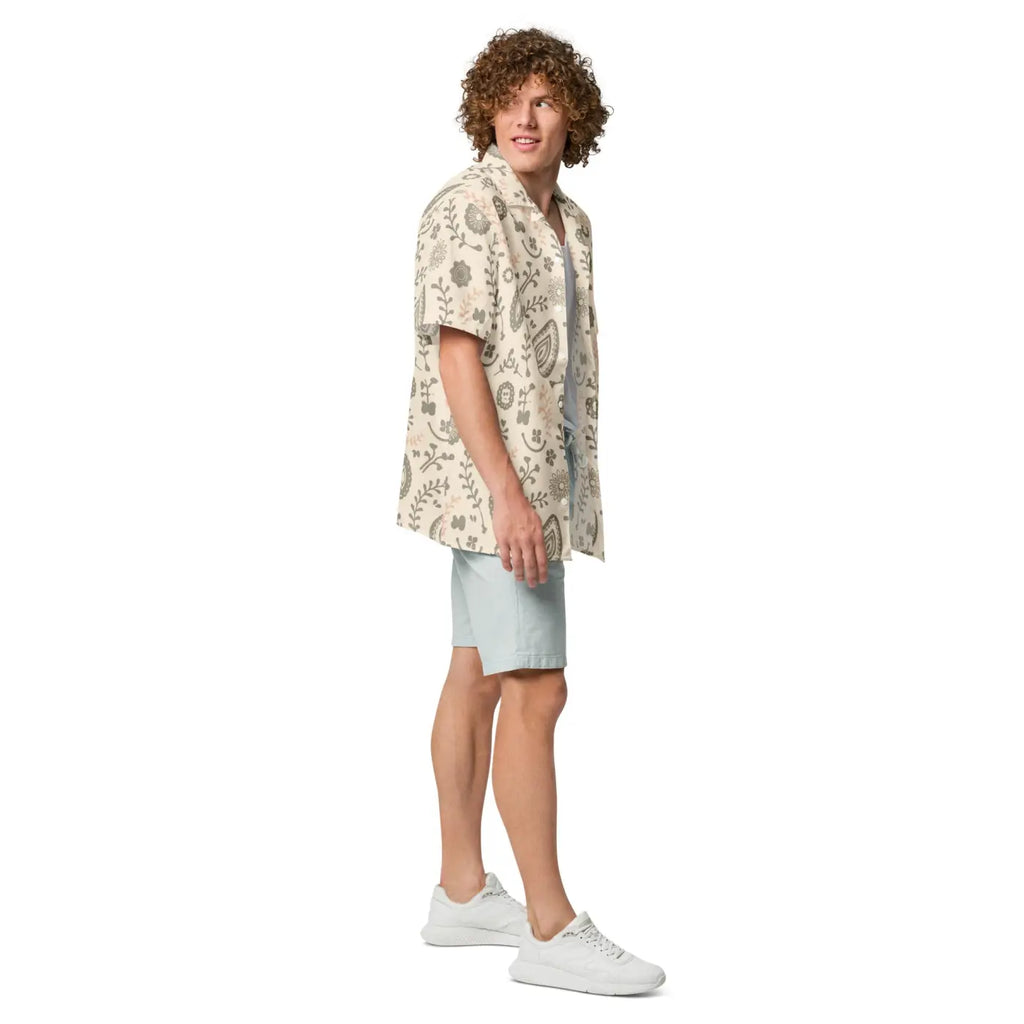 Nature Pattern Button Shirt – Eco Friendly - Dipaliz