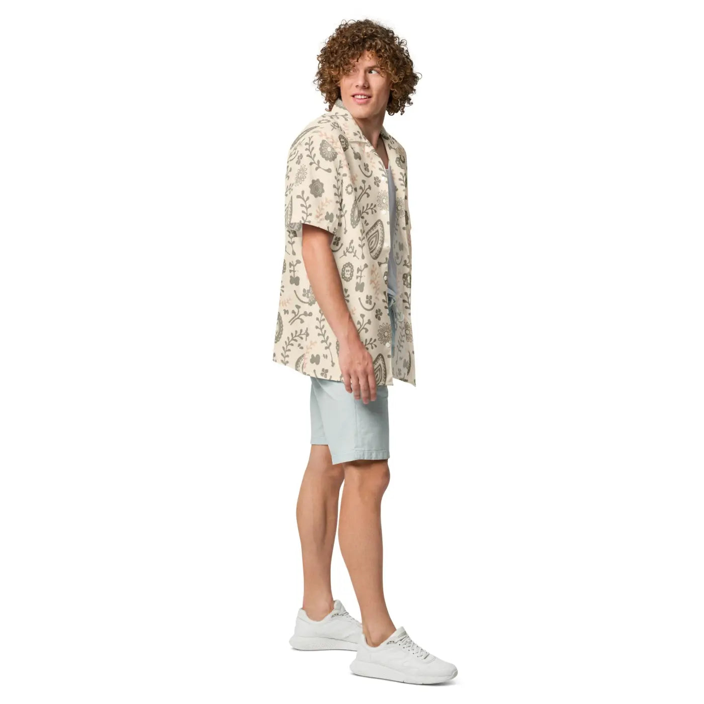 Nature Pattern Button Shirt – Eco Friendly - Dipaliz