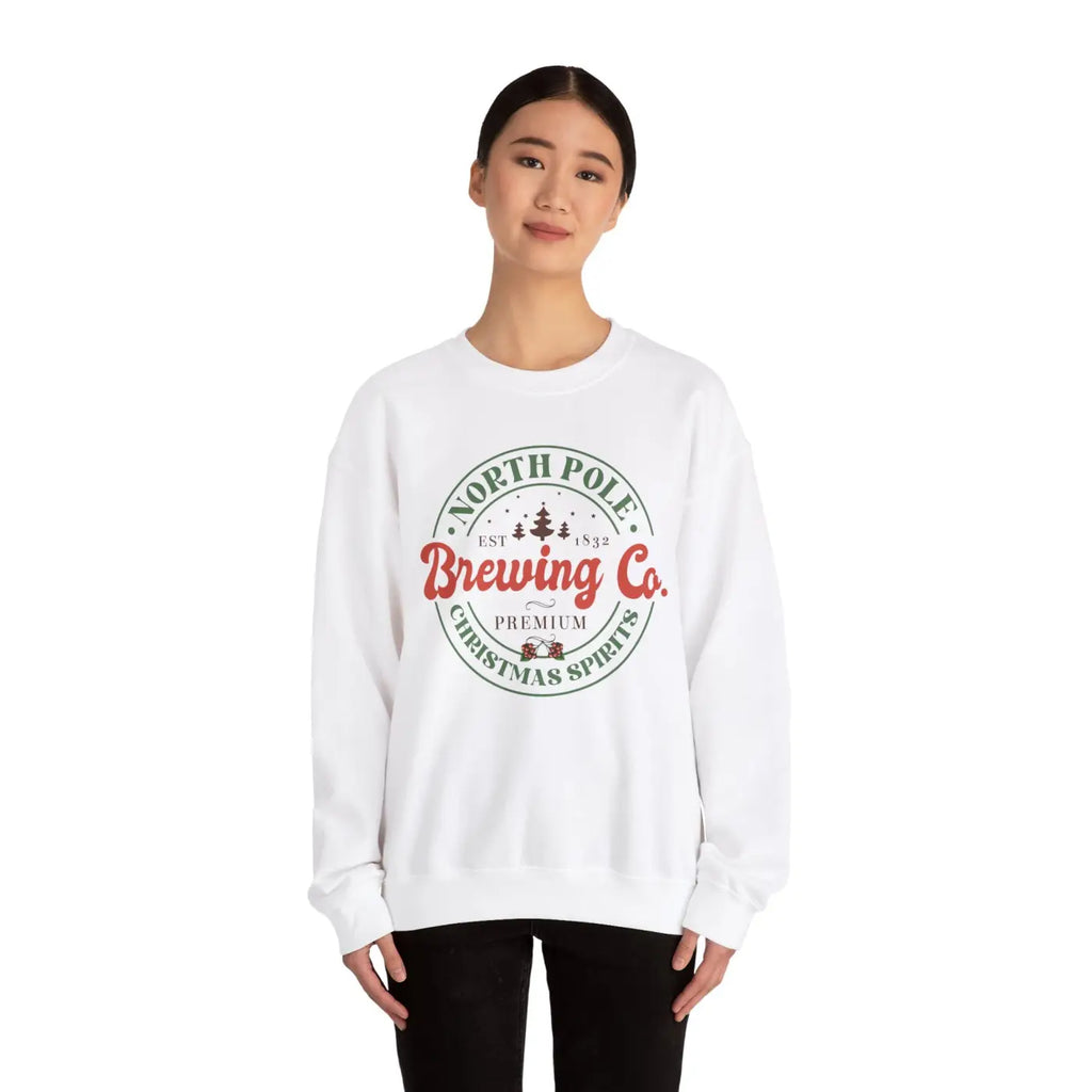 North Pole Brewing Christmas Sweatshirt – Eco-friendly - Dipaliz