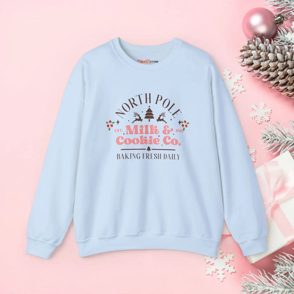 North Pole Vibes Crewneck Sweatshirt – Eco-friendly - Dipaliz