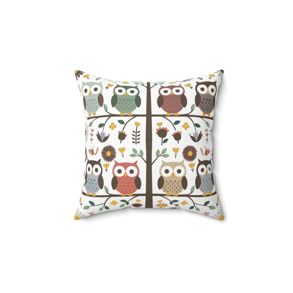 Sustainable Owl Pillows – Eco-friendly 18x18 - Dipaliz