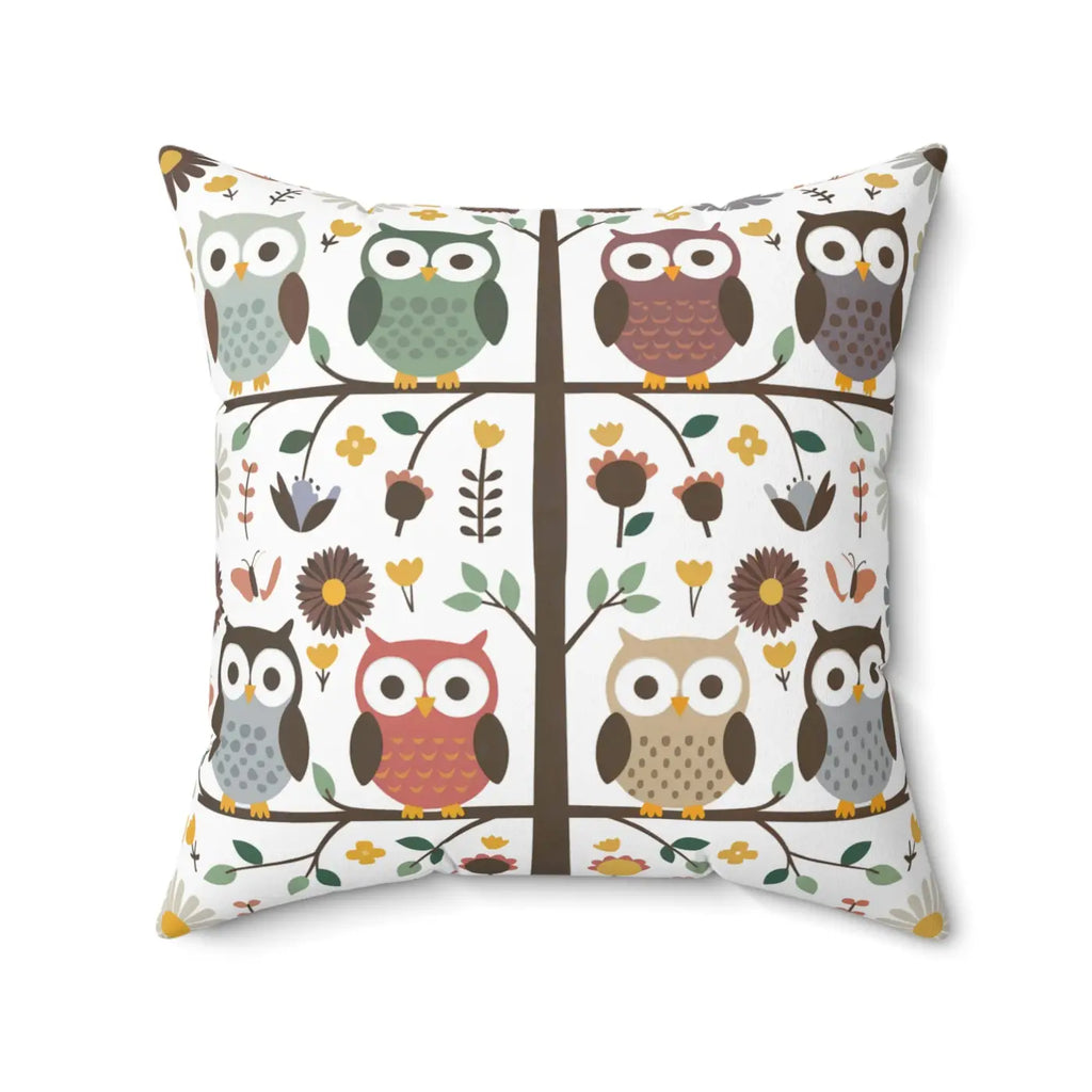 Sustainable Owl Pillows – Eco-friendly 18x18 - Dipaliz
