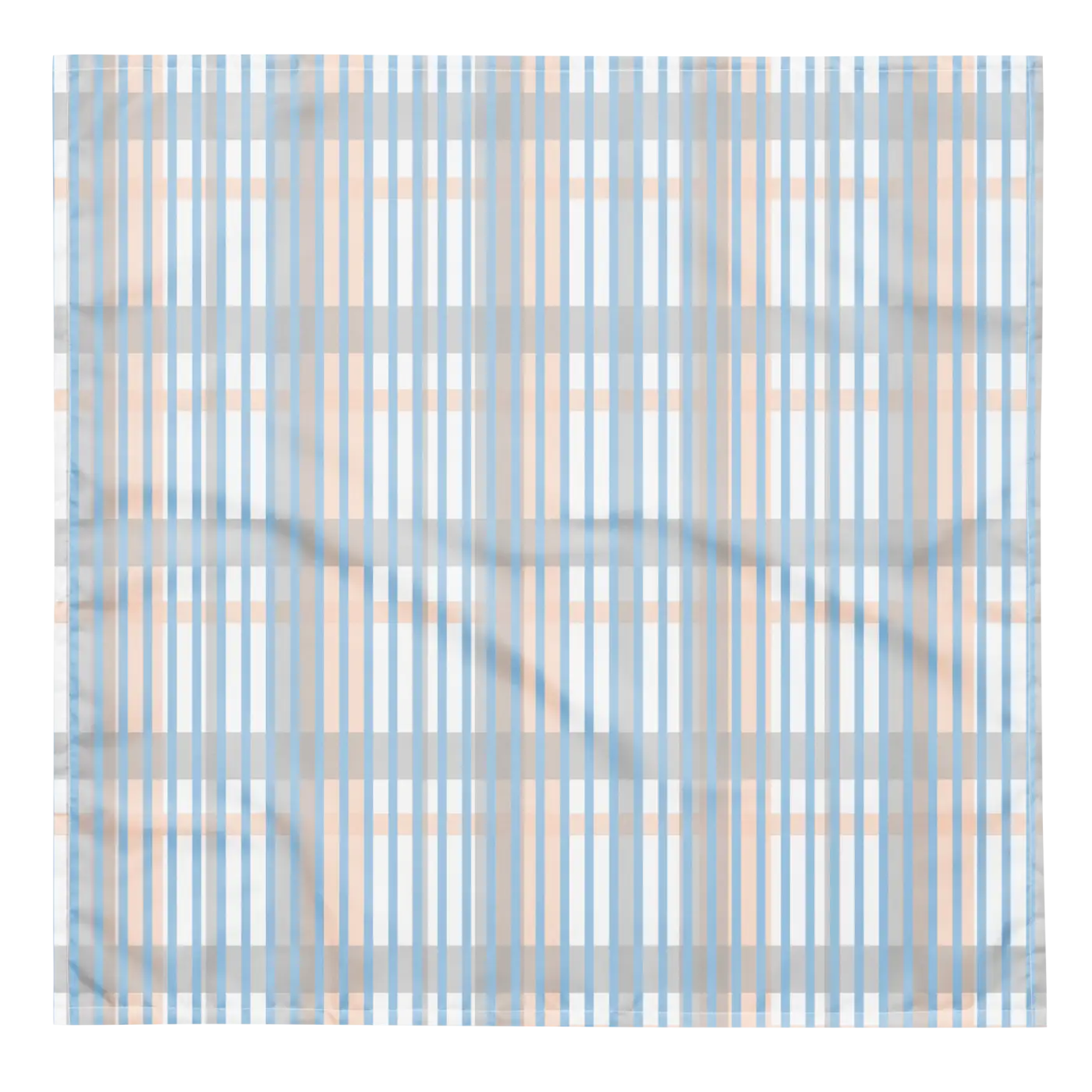 Bold Print Bandana – Eco Friendly Blue Stripes - Dipaliz