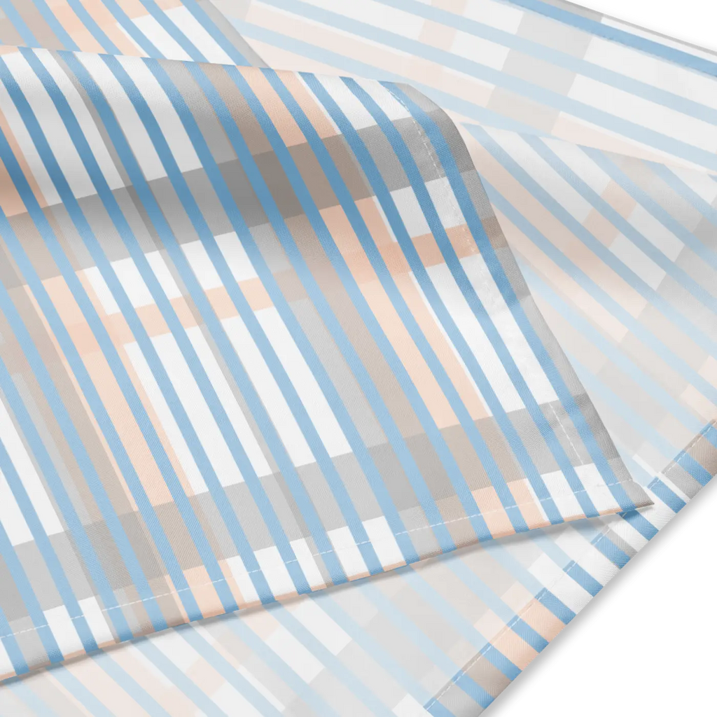 Bold Print Bandana – Eco Friendly Blue Stripes - Dipaliz