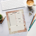 Florals Daily Planner – Eco Friendly Notepad - Dipaliz