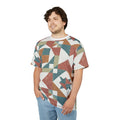 Pastel Geometric Pattern Tee – Eco-friendly - Dipaliz
