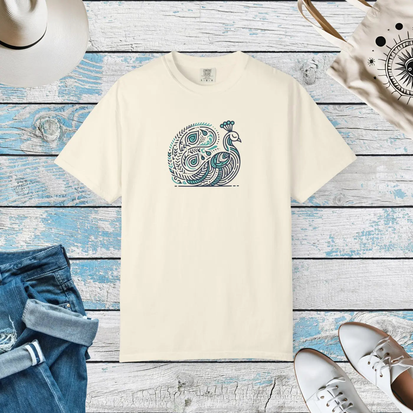 Peacock Tee – Eco-friendly Women’s Clothing - Dipaliz