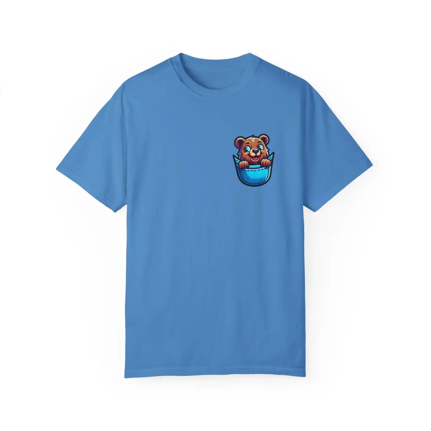 Bear in a Pocket Tee – Eco-friendly Cotton Top - Dipaliz