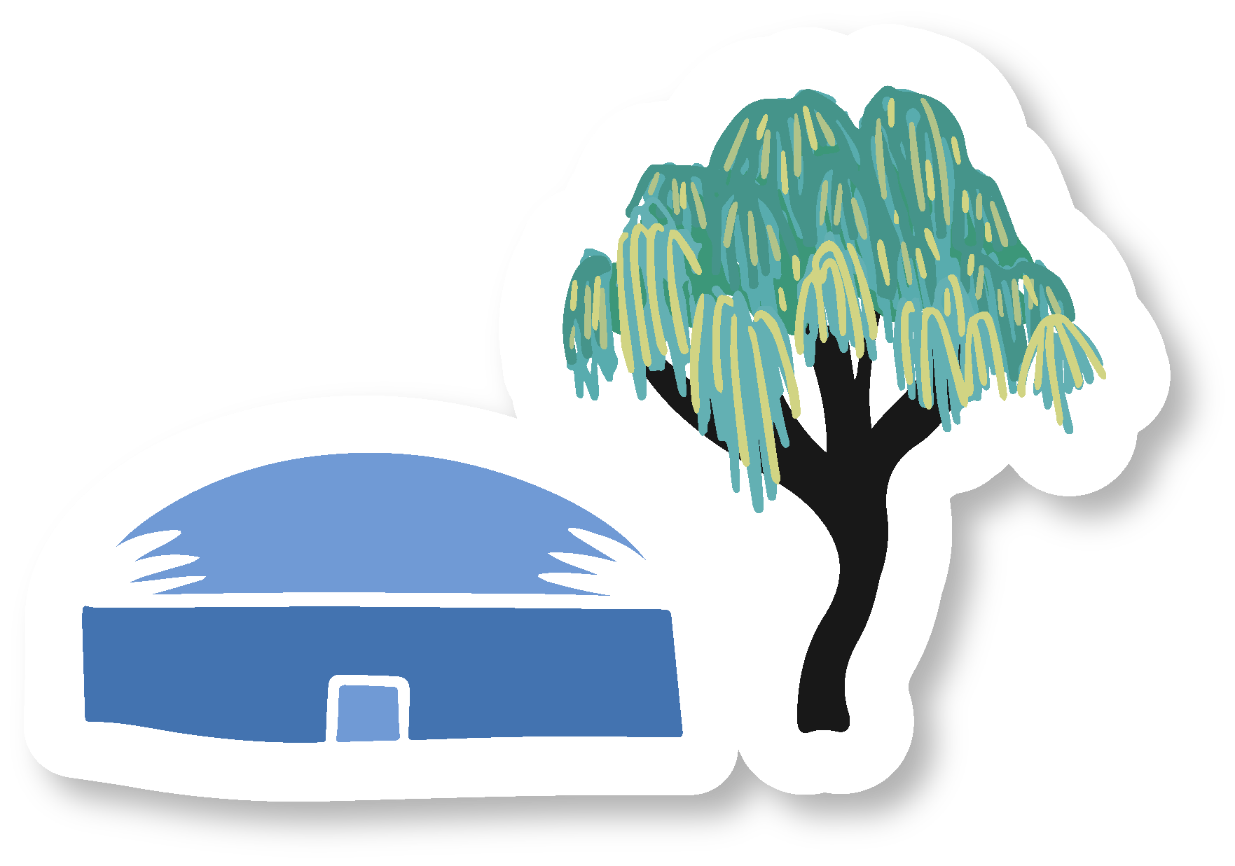 "Green Cities" Assorted Hand-drawn Adorable Individual Stickers - S, M, L (Grow & Bloom / Celebrate Pollinators)