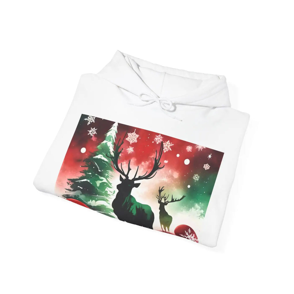 Rudolf Reindeer Hooded Sweatshirt – Eco-friendly - Dipaliz